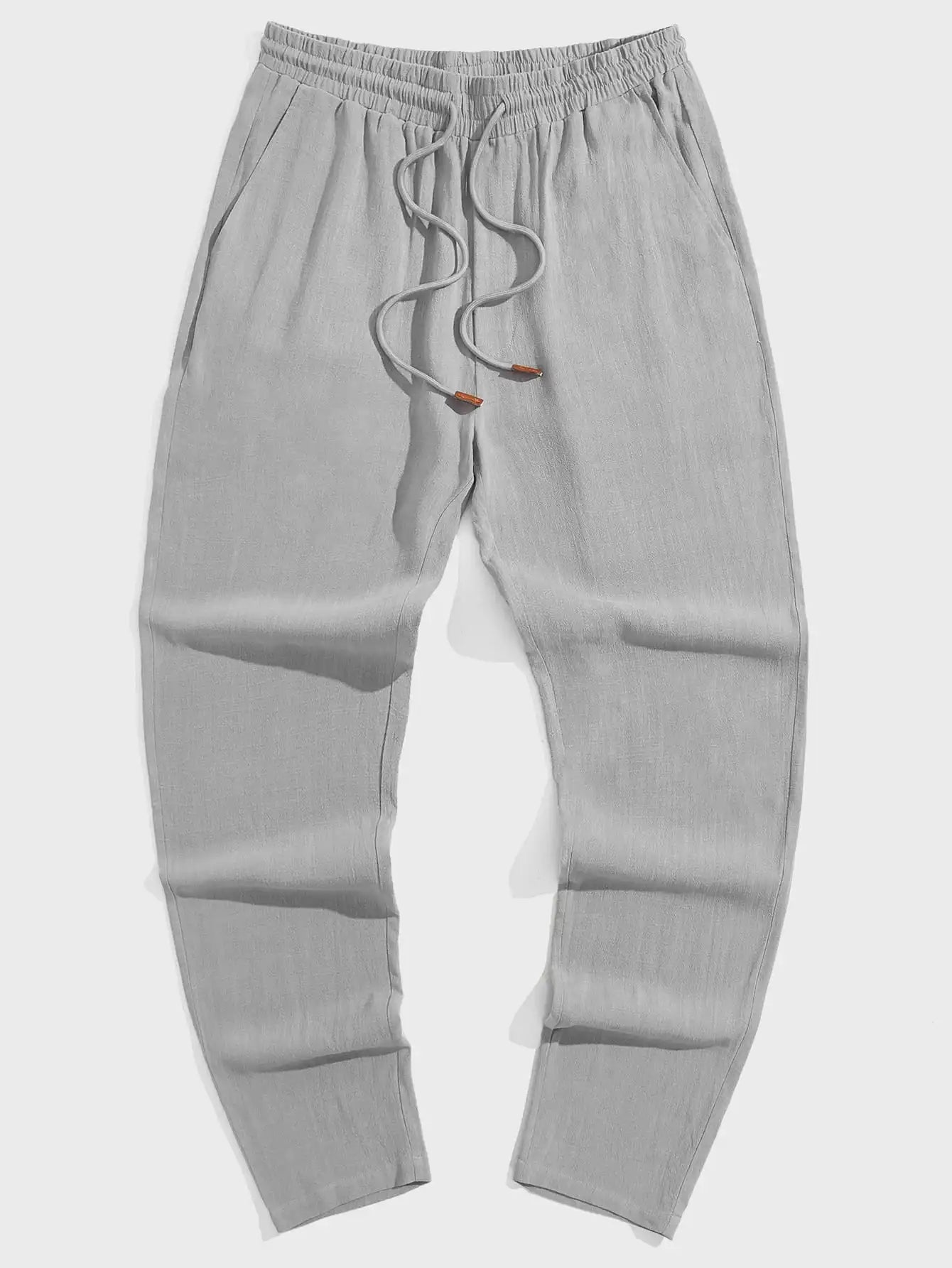 Katoen-Linnen Broek Heren – Straight Fit, Stretch & Kreukvrij