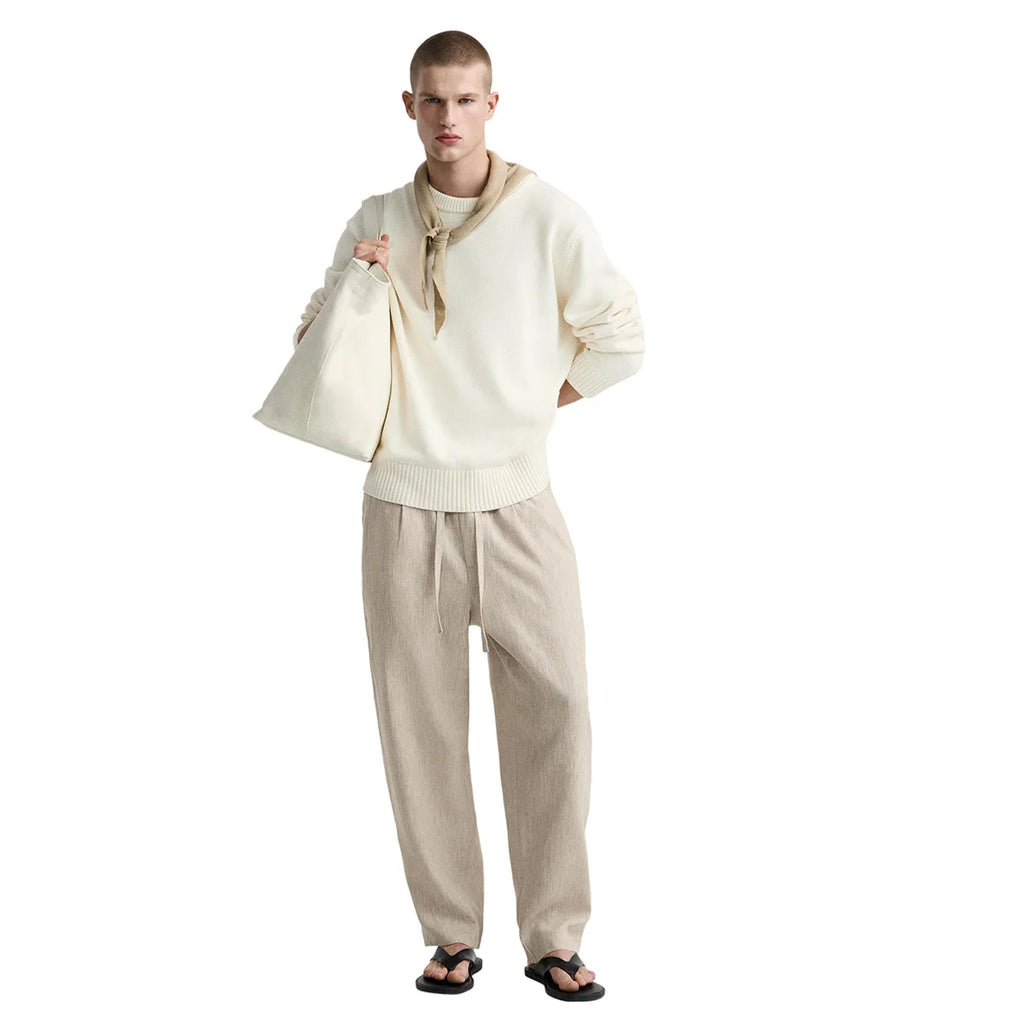 Custom New Style Breathable Top Quality Wholesale Linen Pants Men