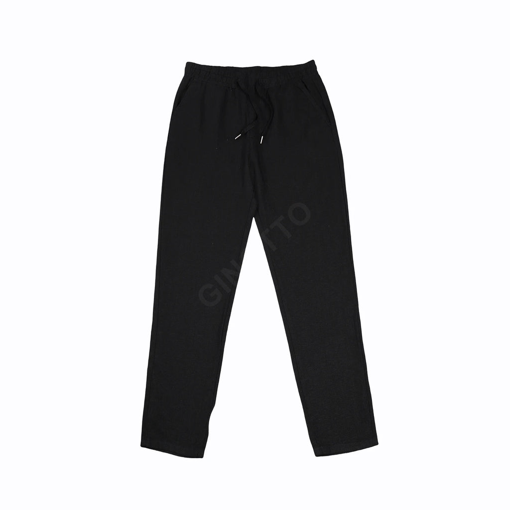 Heren Linnen Broek – Ademend Zomer Model met Drawstring
