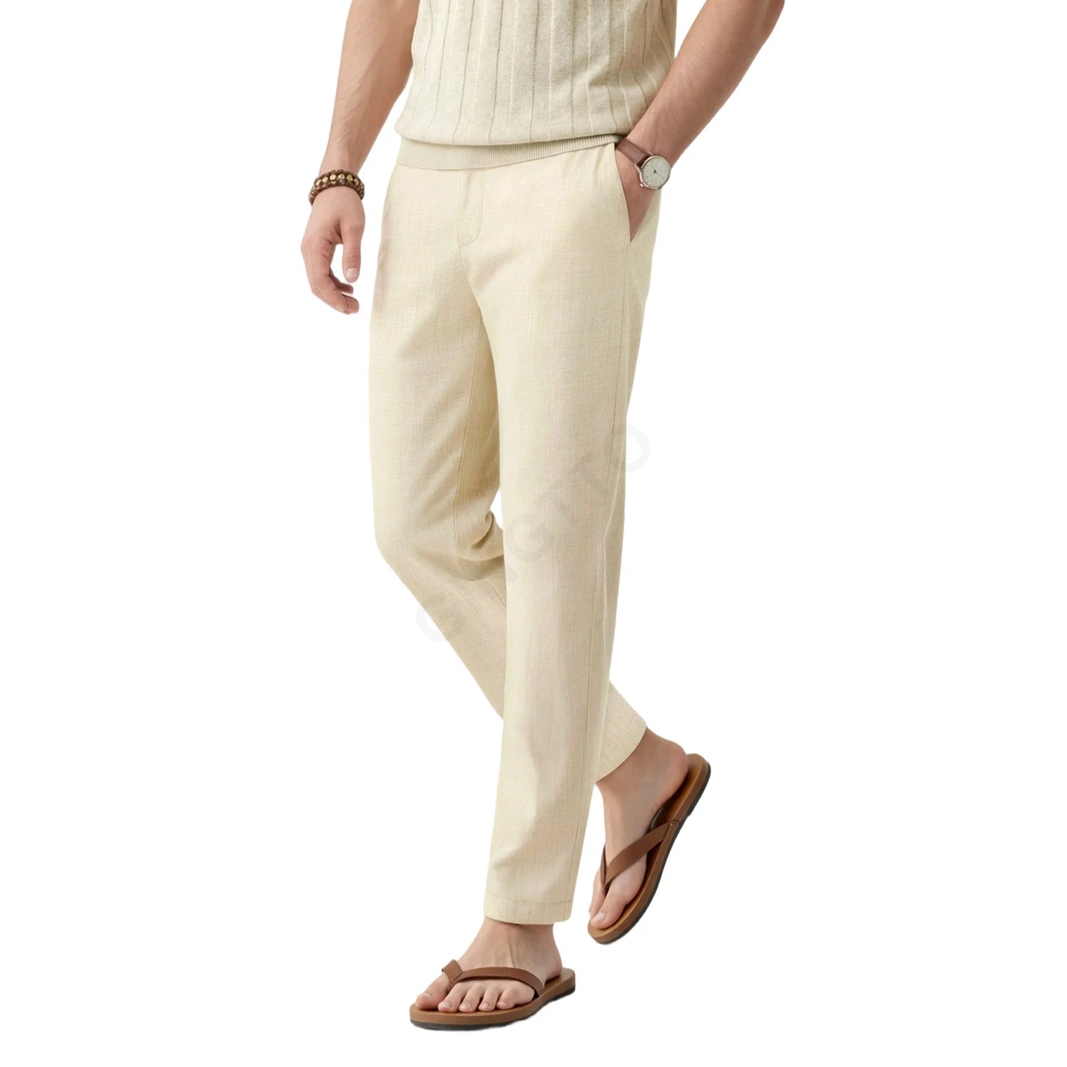 Heren Linnen Broek – Lichtgewicht & Ademend Zomer Model
