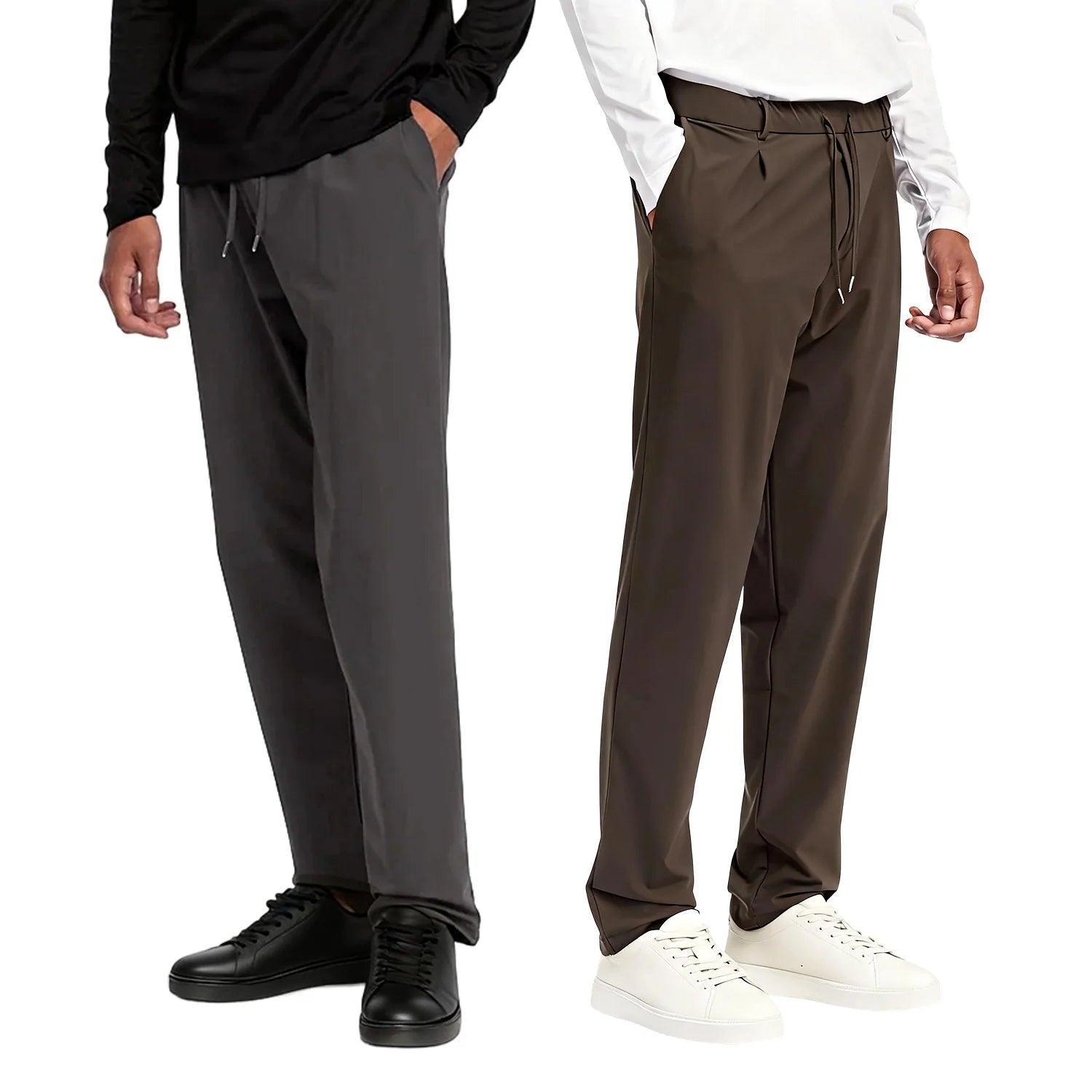 Heren Tech Pants – Lichtgewicht Stretch Broek met Elastische Taille