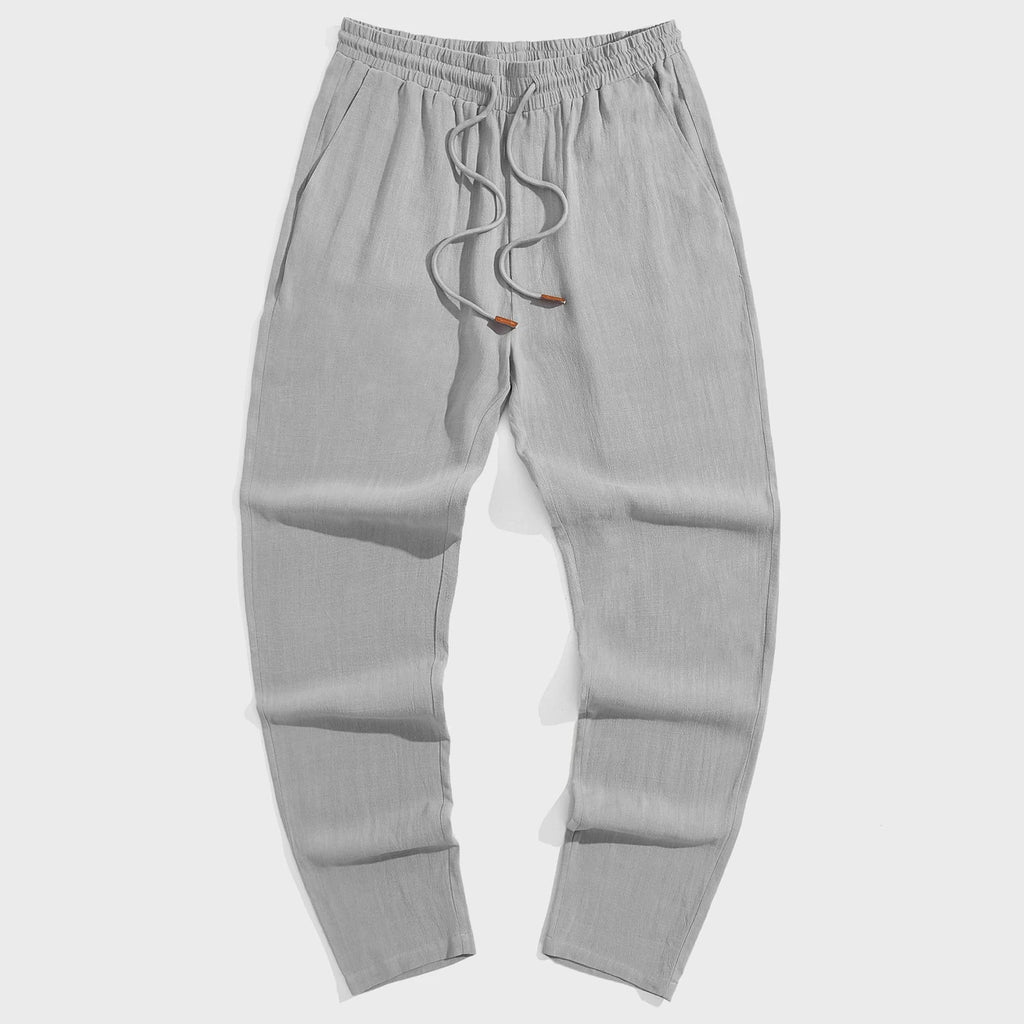 Katoen-Linnen Broek Heren – Straight Fit, Stretch & Kreukvrij