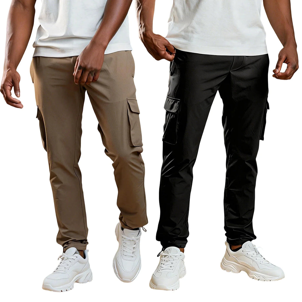 Heren Slim Fit Cargo Tech Broek – Casual Streetwear