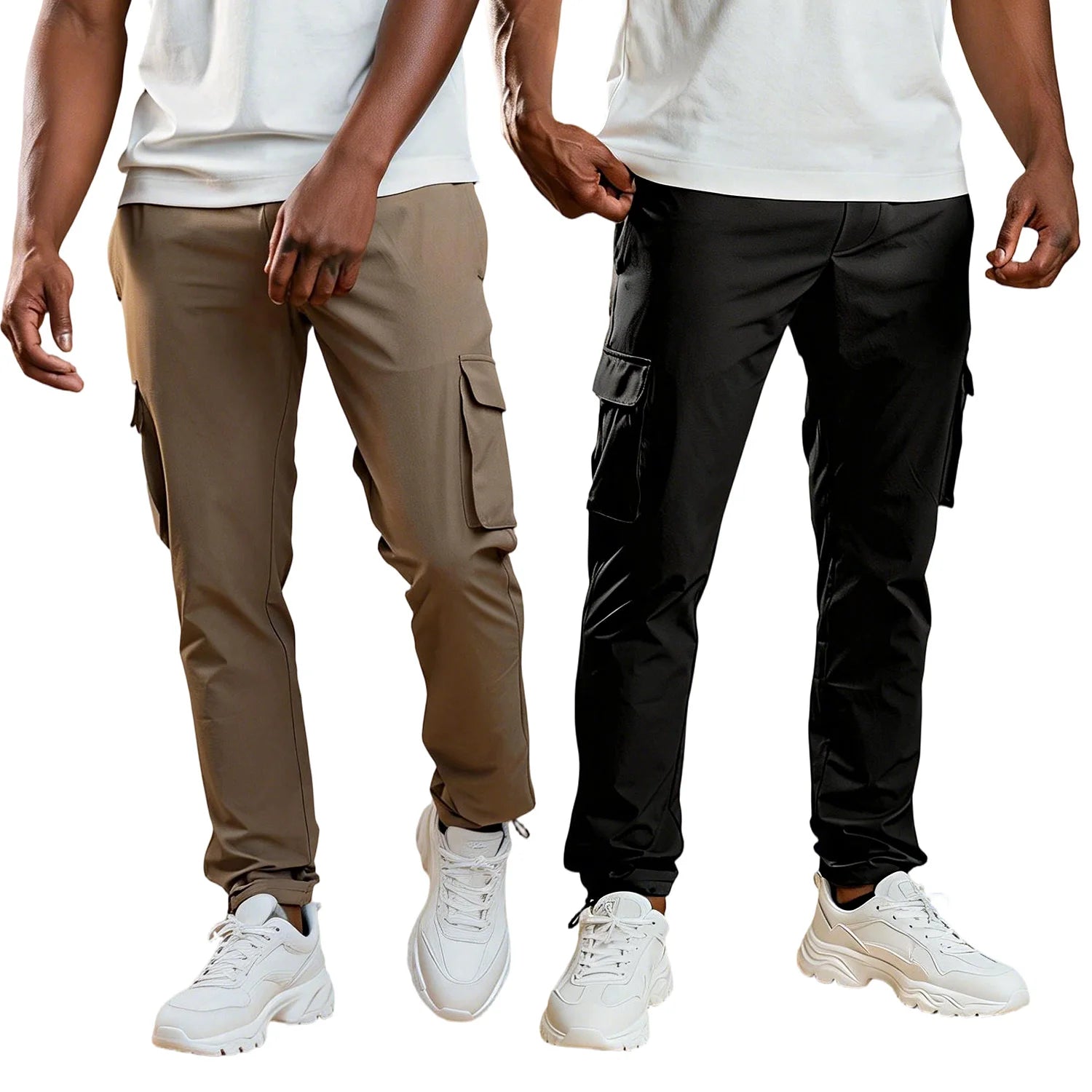 Heren Slim Fit Cargo Tech Broek – Casual Streetwear