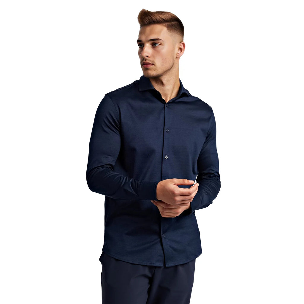 Heren Overhemd van 100% Gemerceriseerd Katoen – High Fashion –