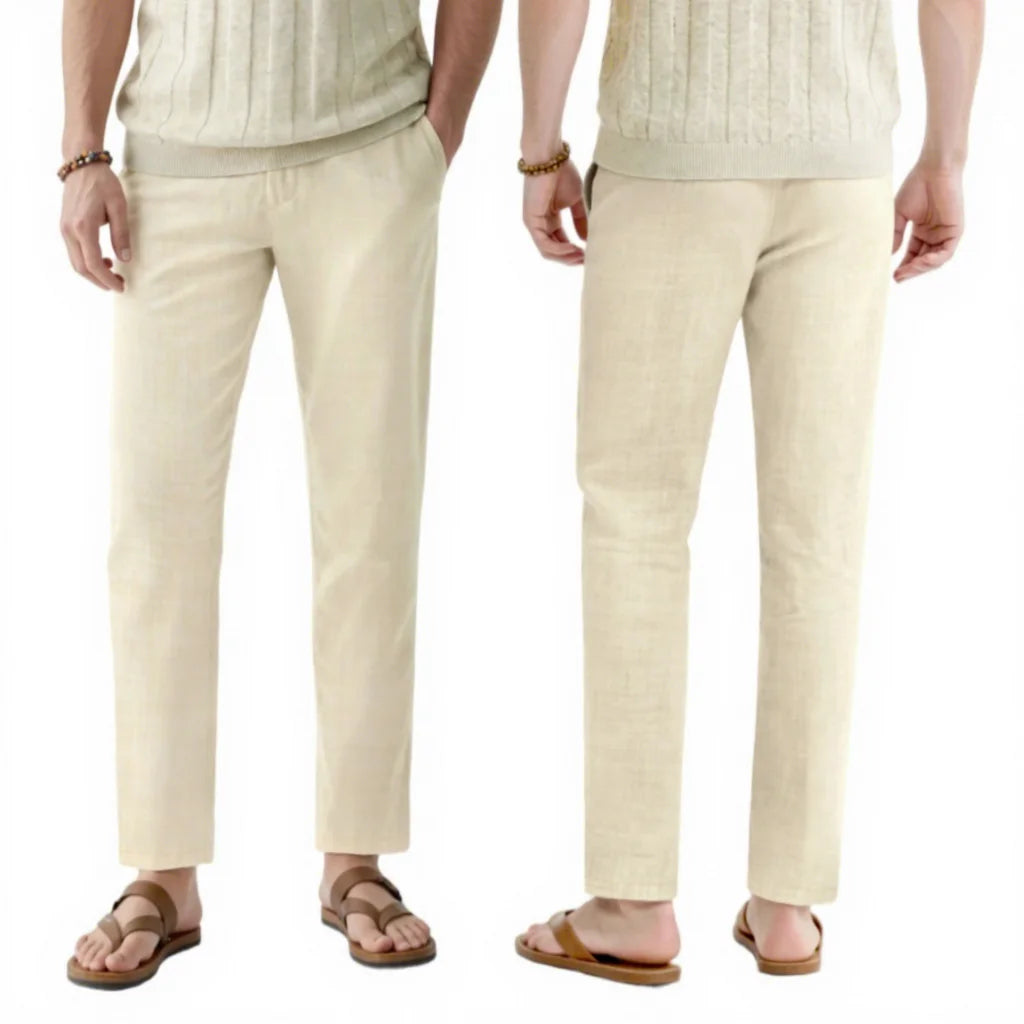 Heren Linnen Broek – Lichtgewicht & Ademend Zomer Model