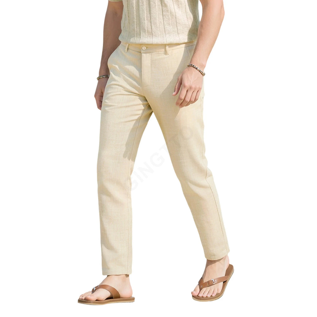 Heren Linnen Broek – Lichtgewicht & Ademend Zomer Model