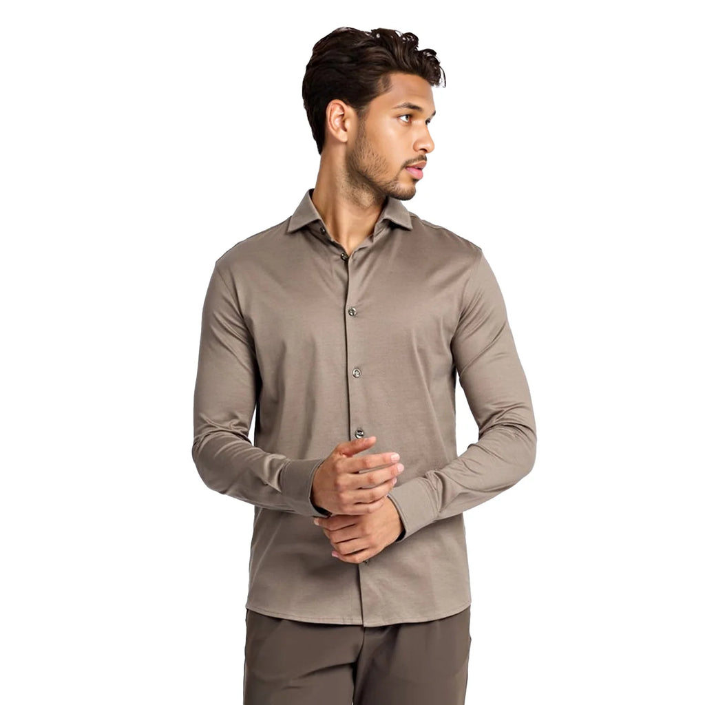 Heren Overhemd van 100% Gemerceriseerd Katoen – High Fashion –