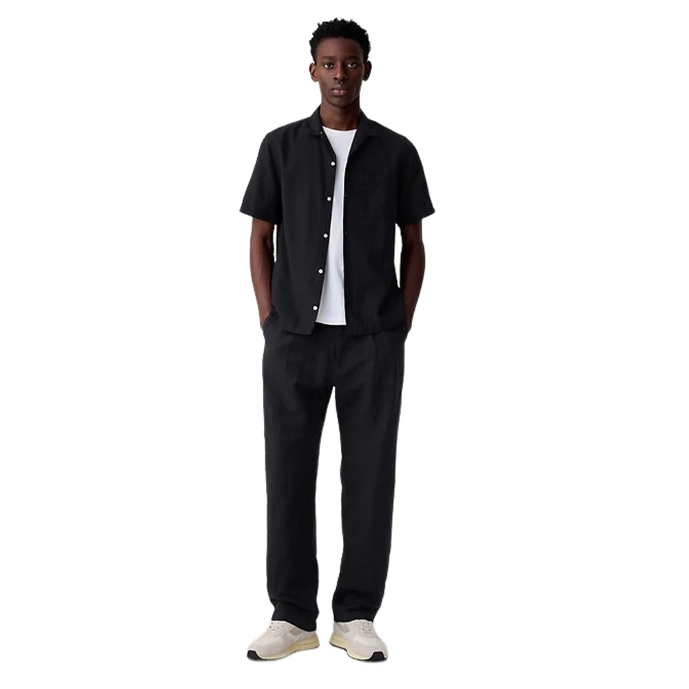 Straight Fit Broek Heren – Linnen/Katoen Formal Trousers