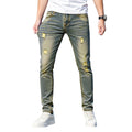 High Street Skinny Jeans Heren – Distressed Denim met Hip-Hop Style
