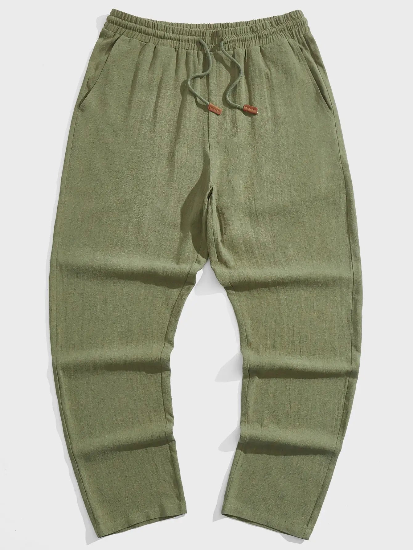 Katoen-Linnen Broek Heren – Straight Fit, Stretch & Kreukvrij