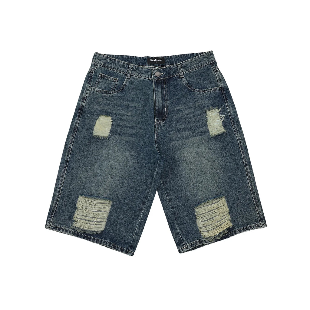 Custom Jorts Heren – Loose Baggy Denim Shorts