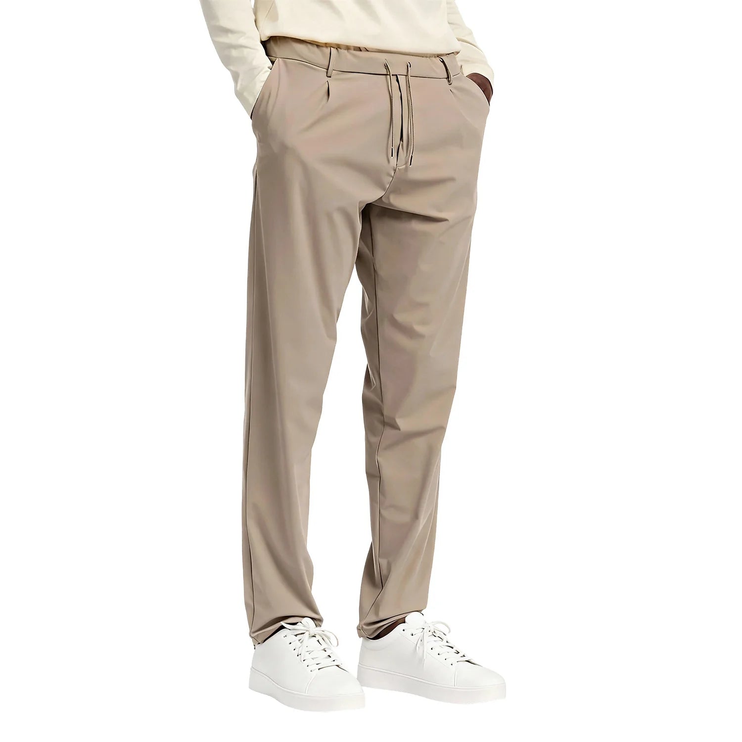 Heren Tech Pants – Lichtgewicht Stretch Broek met Elastische Taille