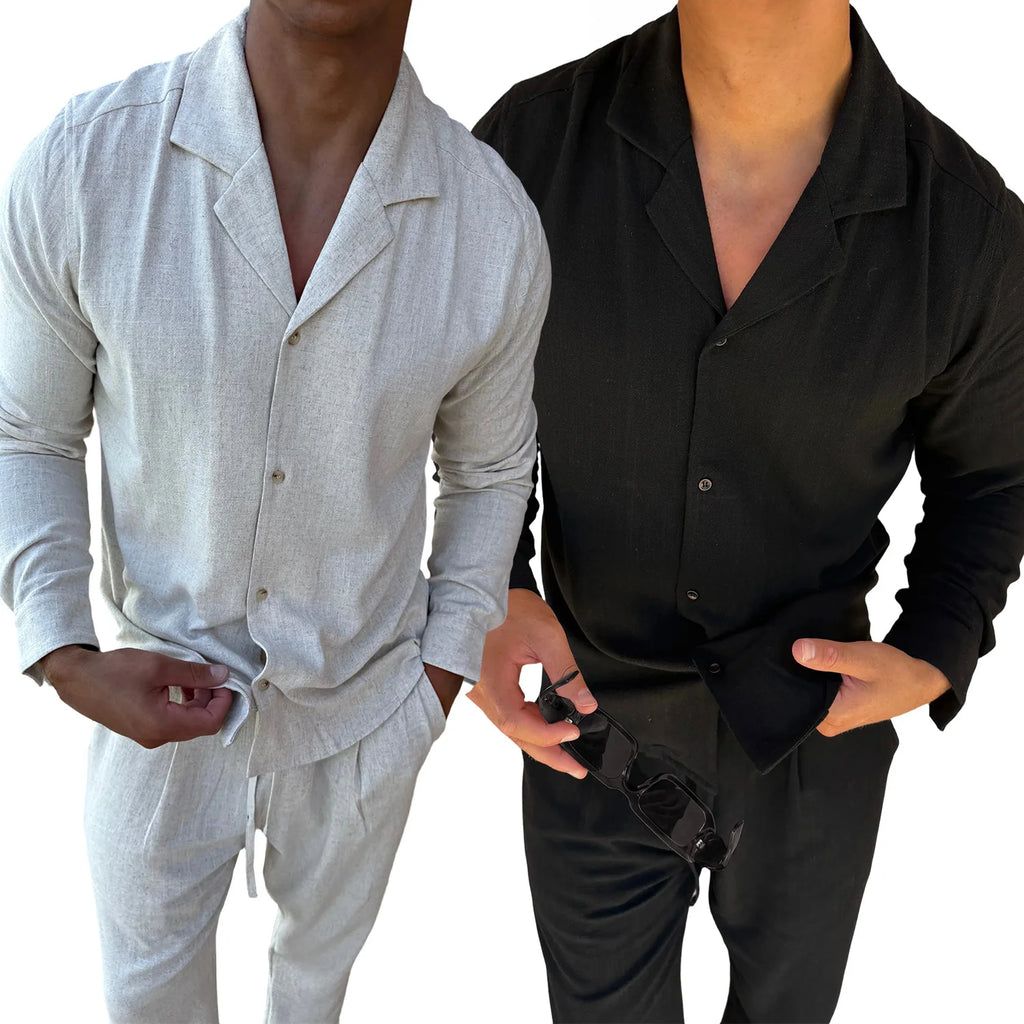 Premium Heren Linnen Overhemd – Ademend & Comfortabel