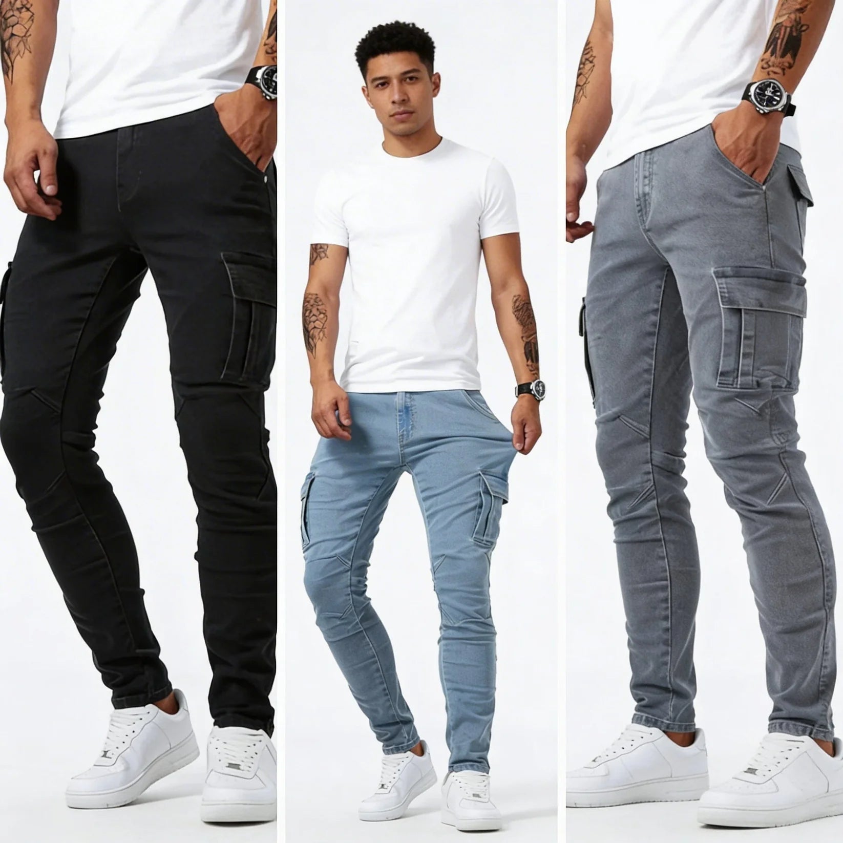 Bront Moderne Cargo Jeans